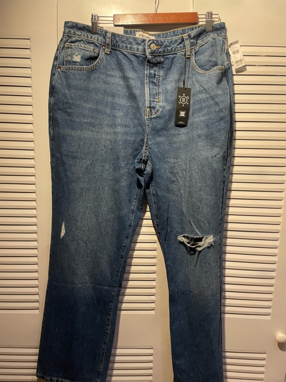 RSQ Light Blue High-Rise Straight Jeans